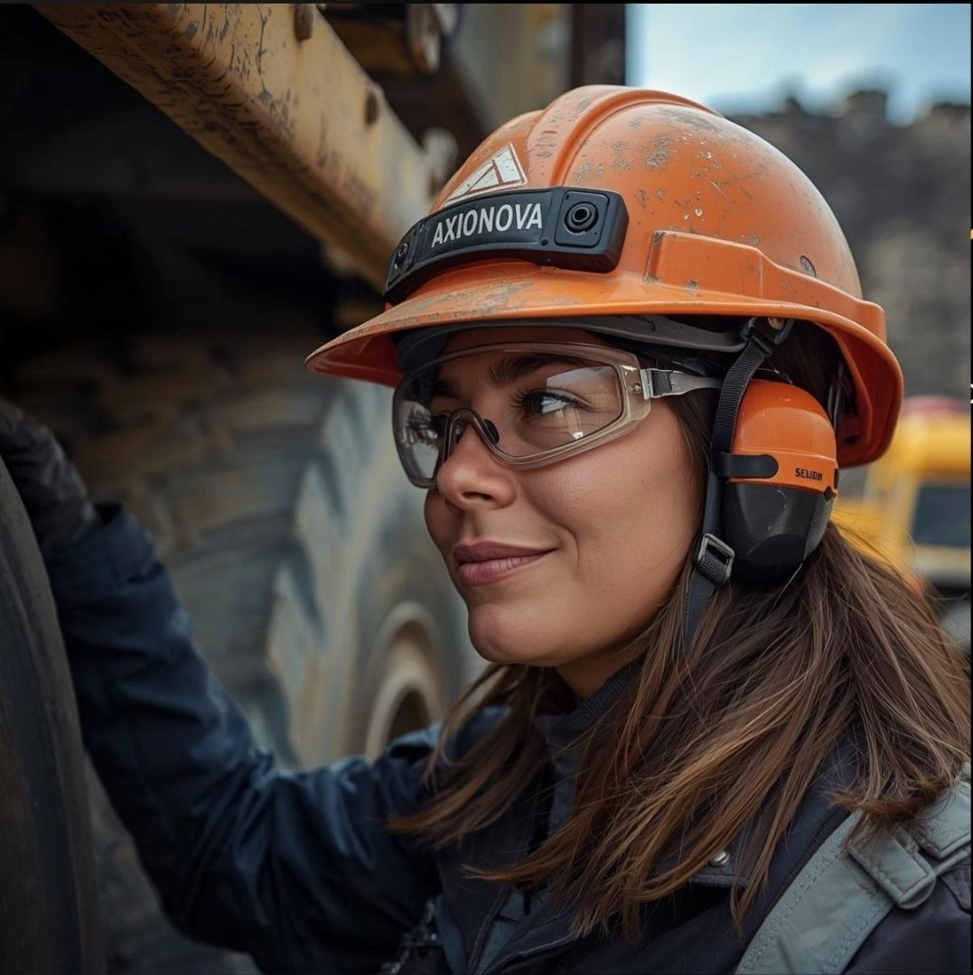Equipo Axionova trabajando en operaciones mineras